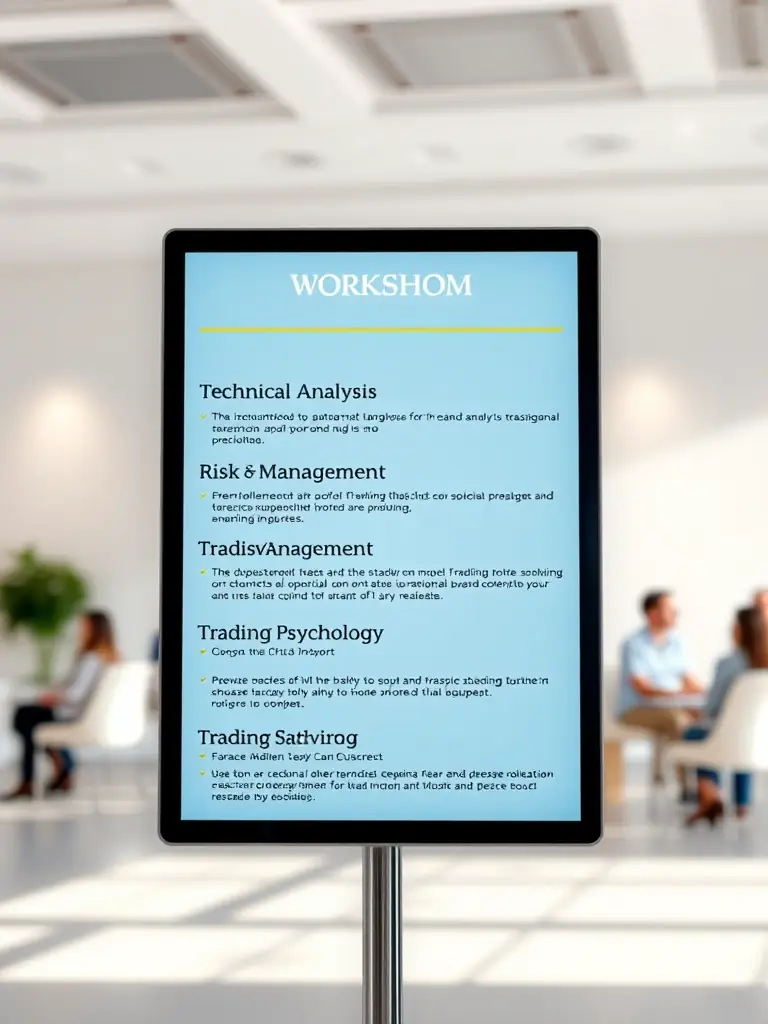 A detailed agenda displayed on a screen at the finance conference in India, highlighting the day's sessions.